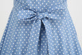 Women 1950s Halter Polka Dot Halter Cocktail Swing Pinup Dresses Blue