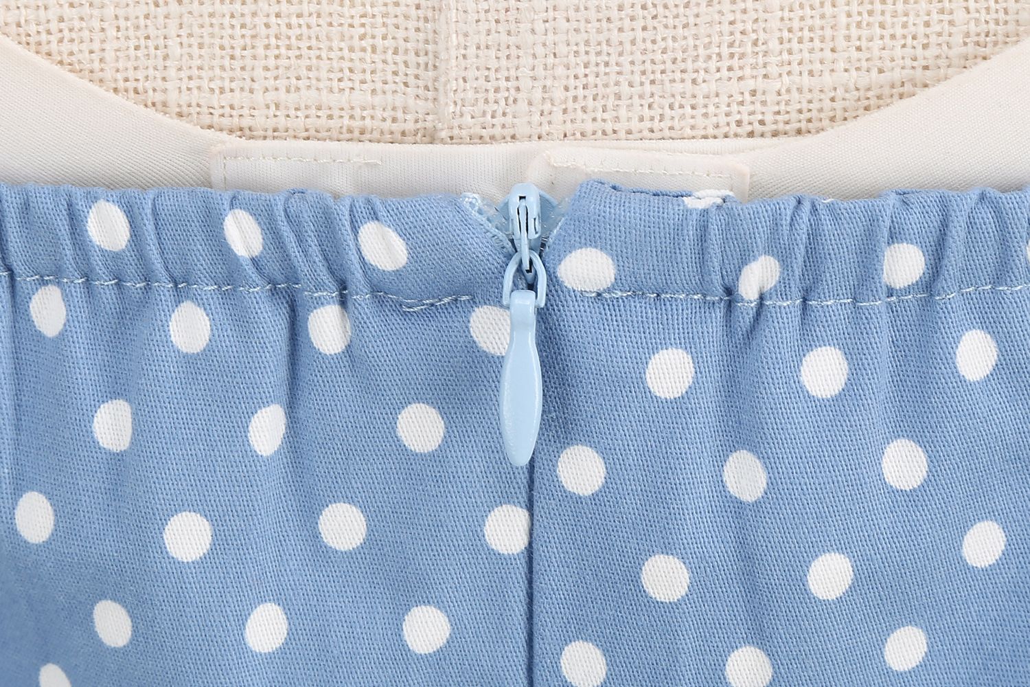 Women 1950s Halter Polka Dot Halter Cocktail Swing Pinup Dresses Blue
