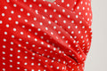 Women 1950s Halter Polka Dot Halter Cocktail Swing Pinup Dresses Red