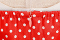 Women 1950s Halter Polka Dot Halter Cocktail Swing Pinup Dresses Red