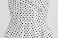 Women 1950s Halter Polka Dot Halter Cocktail Swing Pinup Dresses White