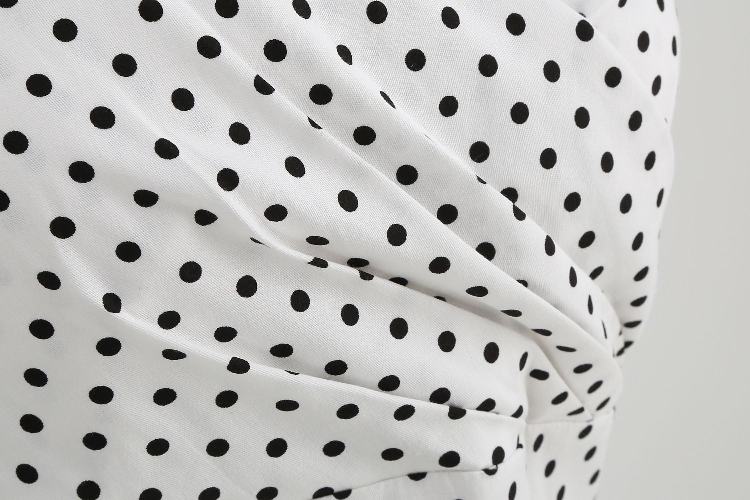 Women 1950s Halter Polka Dot Halter Cocktail Swing Pinup Dresses White
