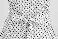 Women 1950s Halter Polka Dot Halter Cocktail Swing Pinup Dresses White