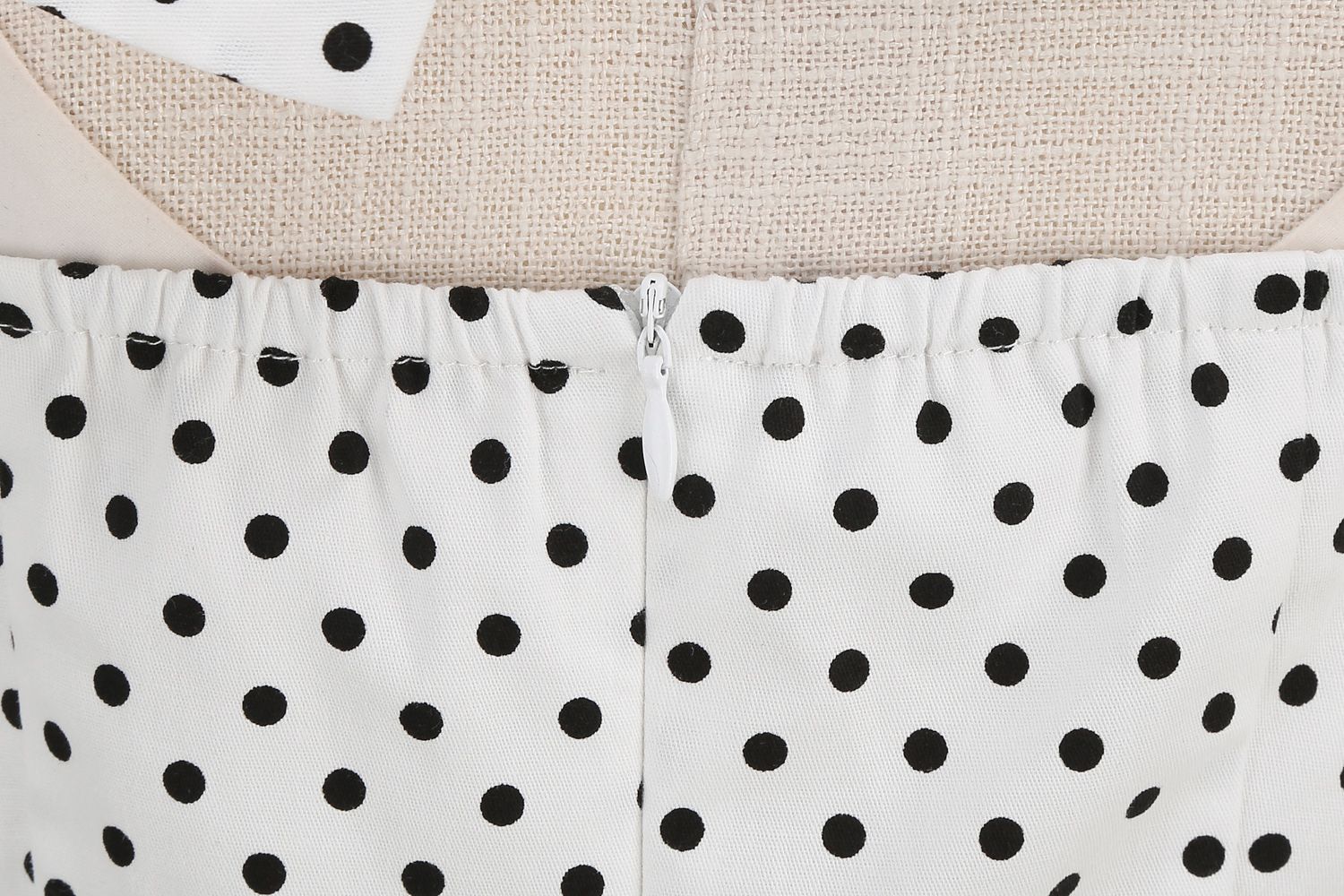 Women 1950s Halter Polka Dot Halter Cocktail Swing Pinup Dresses White