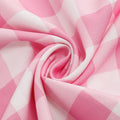 Women 1950s Plaid Halter Vintage Pink Rockabilly Pin Up Dress
