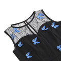 Women 1950s Vintage Dress Butterfly Retro Prom Swing A Line Dress Black