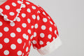 Women 1950s Vintage Polka Dot Swing Dress A-line Cocktail Dresses Red