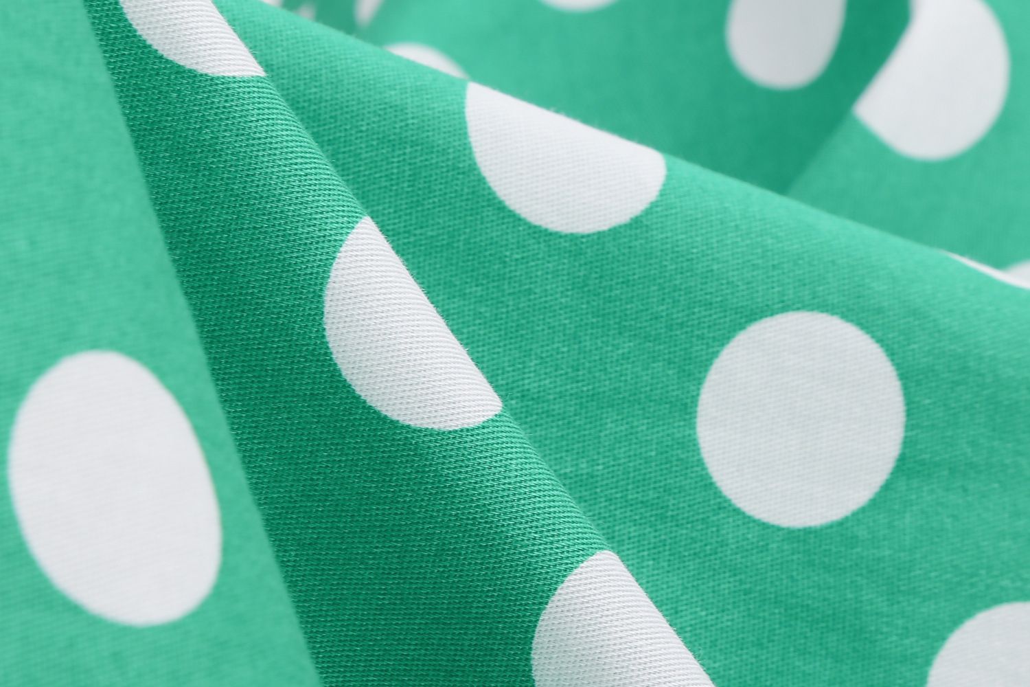 Women 1950s Vintage Short Sleeve Green Polka Dot Dress Evening Prom Gown