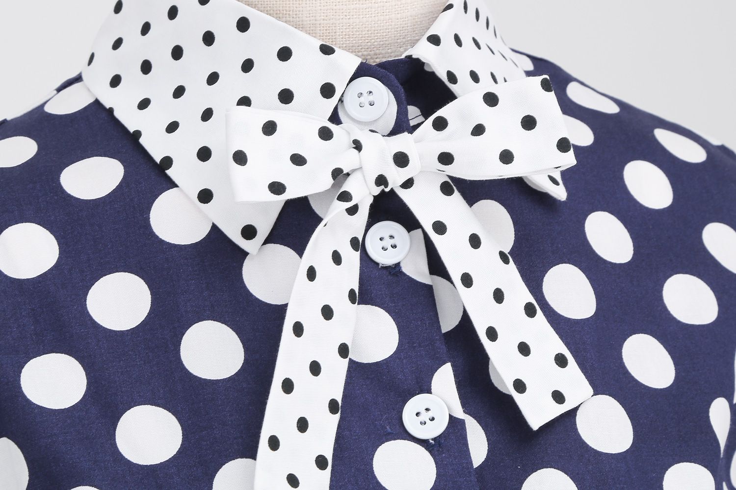Women 1950s Vintage Short Sleeve Green Polka Dot Dress Evening Prom Navy