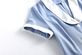 Women 1950s Vintage Style Audrey Hepburn Short Sleeve Rockabilly Gown Blue