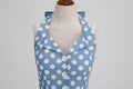 Women 50s Halter Vintage A Line Polka Dot Cocktail Dress Prom Swing Dress Blue