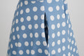 Women 50s Halter Vintage A Line Polka Dot Cocktail Dress Prom Swing Dress Blue