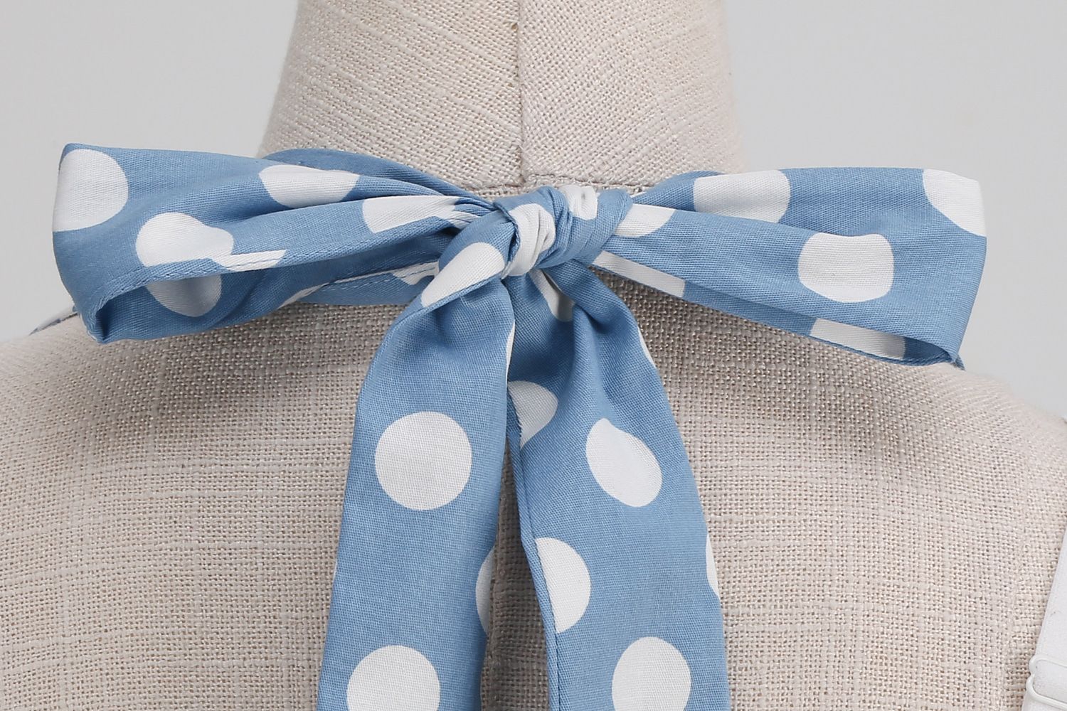 Women 50s Halter Vintage A Line Polka Dot Cocktail Dress Prom Swing Dress Blue