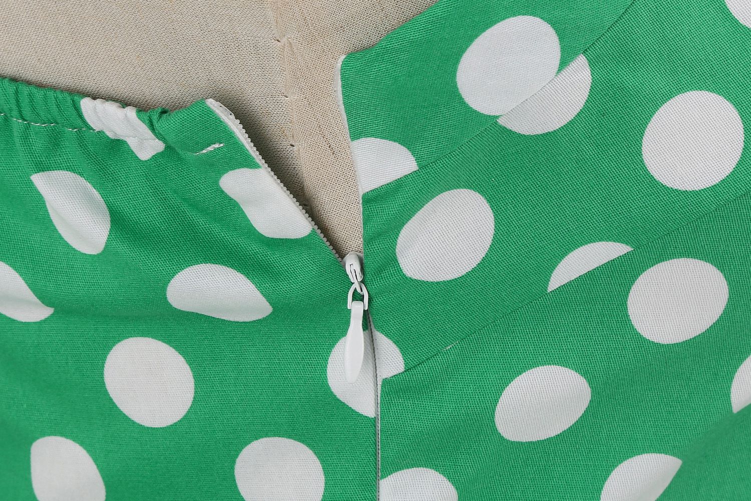 Women 50s Halter Vintage A Line Polka Dot Cocktail Dress Prom Swing Dress Green