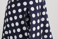 Women 50s Halter Vintage A Line Polka Dot Cocktail Dress Prom Swing Dress Navy