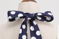 Women 50s Halter Vintage A Line Polka Dot Cocktail Dress Prom Swing Dress Navy