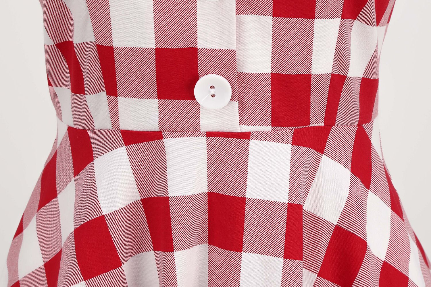 Women 50s Halter Vintage A Line Polka Dot Cocktail Dress Prom Swing Dress Red