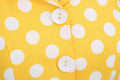 Women 50s Halter Vintage A Line Polka Dot Cocktail Dress Prom Swing Dress Yellow