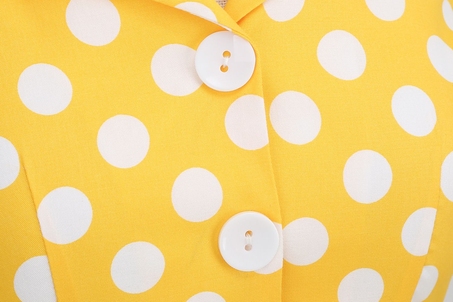 Women 50s Halter Vintage A Line Polka Dot Cocktail Dress Prom Swing Dress Yellow