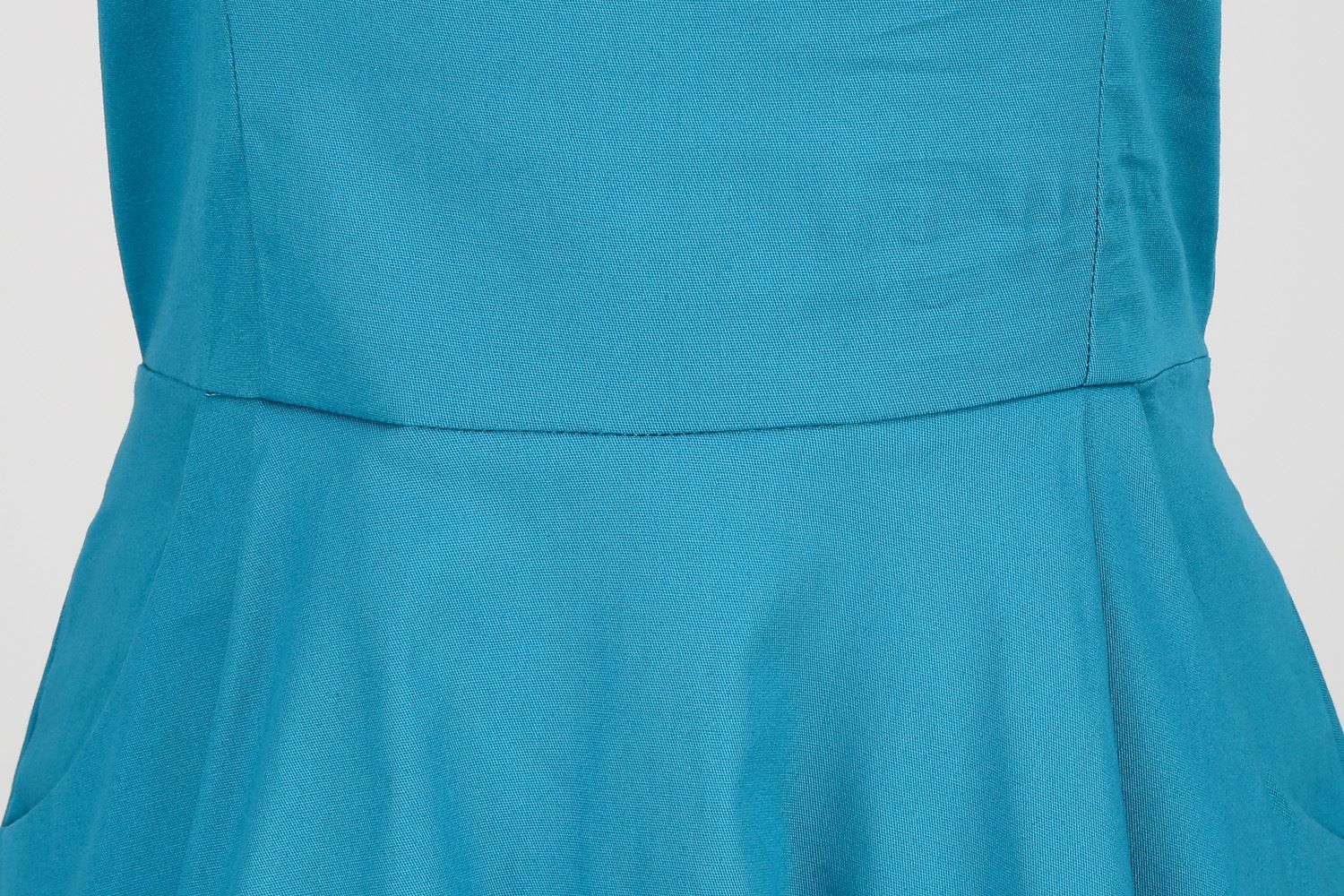 Women 50s Vintage Cocktail Swing 1950s Retro Rockabilly Dress Short Sleeve Blue