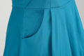 Women 50s Vintage Cocktail Swing 1950s Retro Rockabilly Dress Short Sleeve Blue