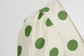 Women 50s Vintage Dresses Green Polka Dot Dress Audrey Hepburn Swing Dress