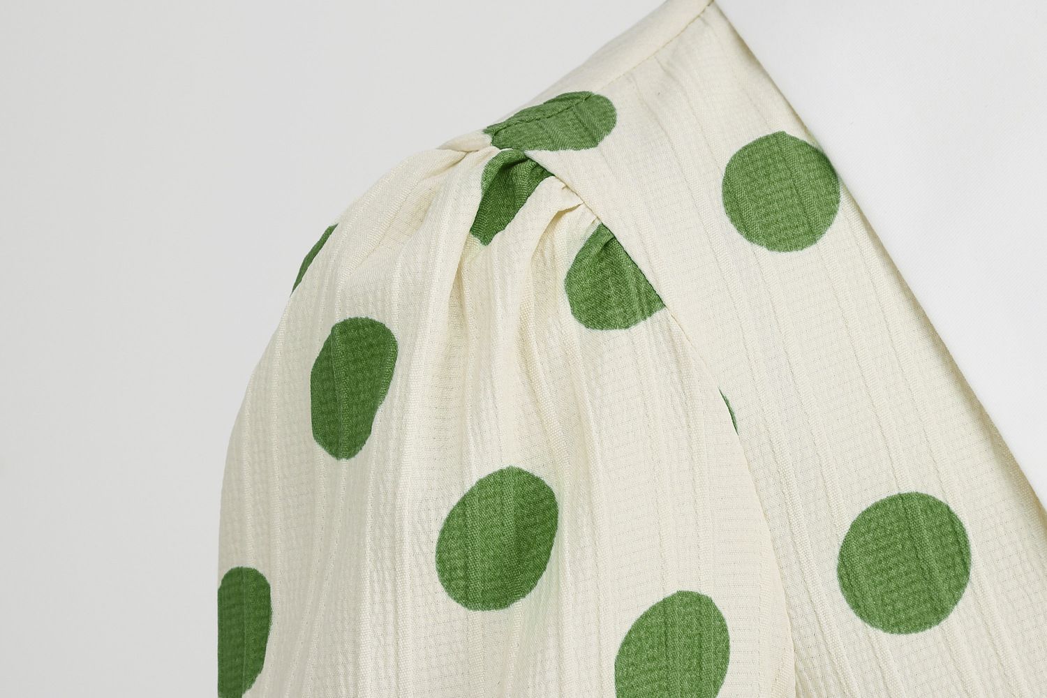 Women 50s Vintage Dresses Green Polka Dot Dress Audrey Hepburn Swing Dress