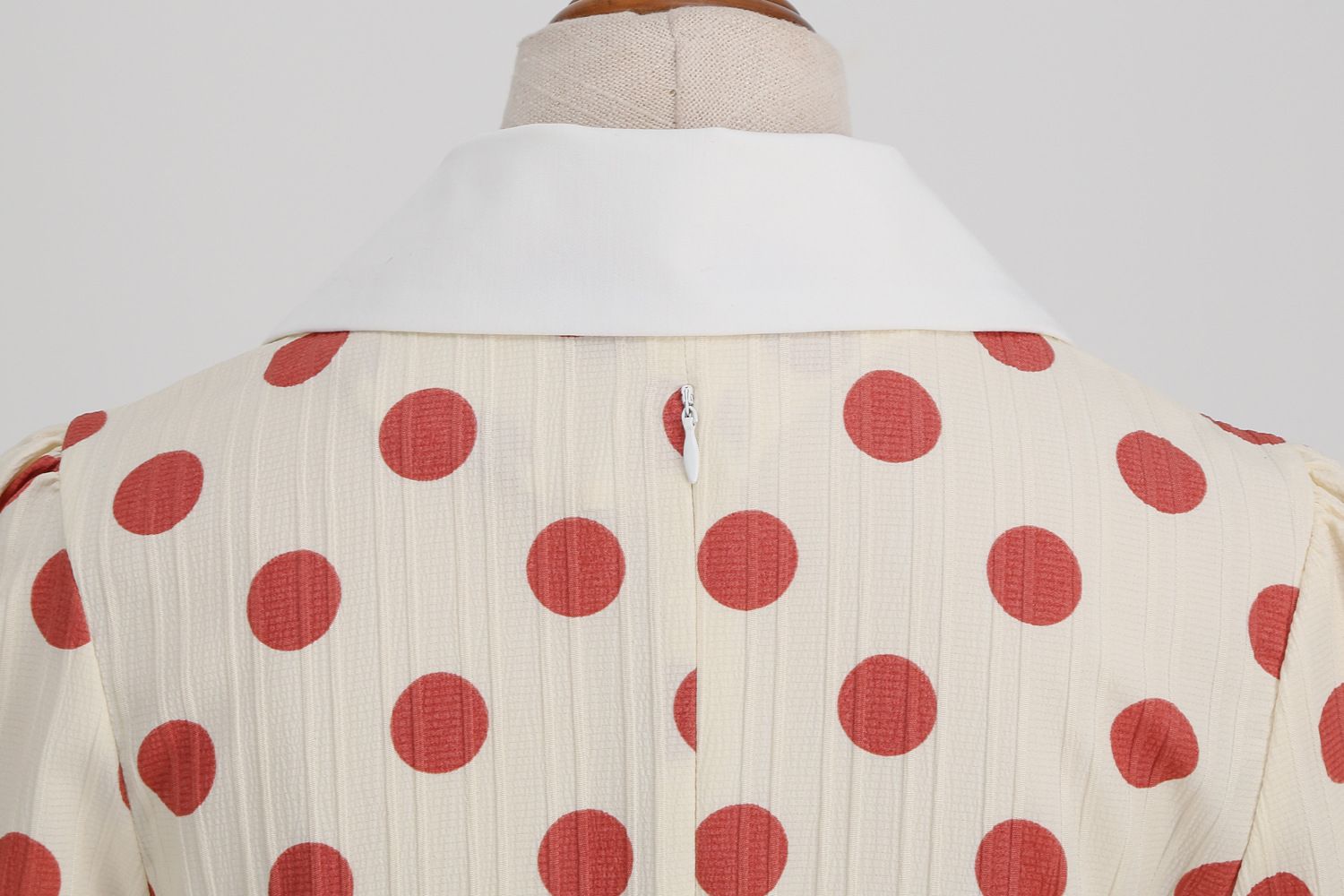 Women 50s Vintage Dresses Red Polka Dot Dress Audrey Hepburn Swing Dress