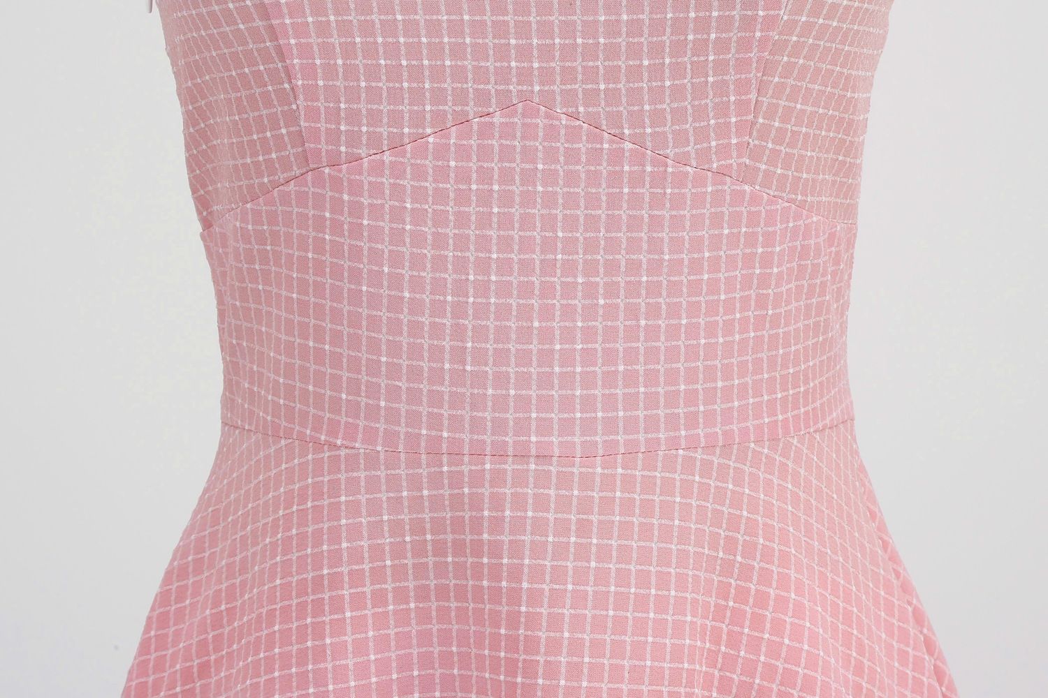 Women 50s Vintage Halter Cocktail Dress Rockabilly Audrey Hepburn Pink Dress Pink