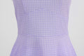 Women 50s Vintage Halter Cocktail Dress Rockabilly Audrey Hepburn Pink Dress Purple