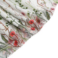 Women Casual Sleeveless Embroidery Mesh Floral Print Maxi Long Dress White