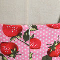 Women Cherries Strawberry Print Vintage Prom Dress Sleeveless 1950s Party Dress Pink