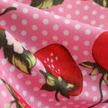 Women Cherries Strawberry Print Vintage Prom Dress Sleeveless 1950s Party Dress Pink