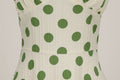 Women Polka Dot 1950s Rockabilly Halter Audrey Dress Retro Swing Dress Green