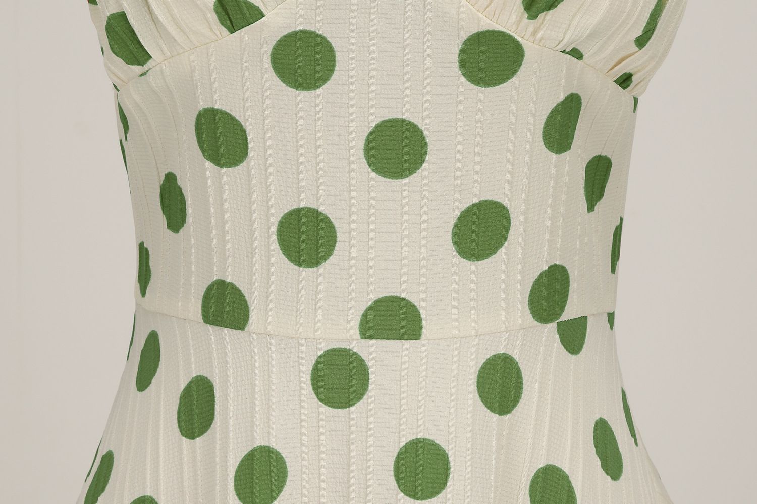 Women Polka Dot 1950s Rockabilly Halter Audrey Dress Retro Swing Dress Green