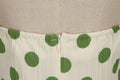 Women Polka Dot 1950s Rockabilly Halter Audrey Dress Retro Swing Dress Green