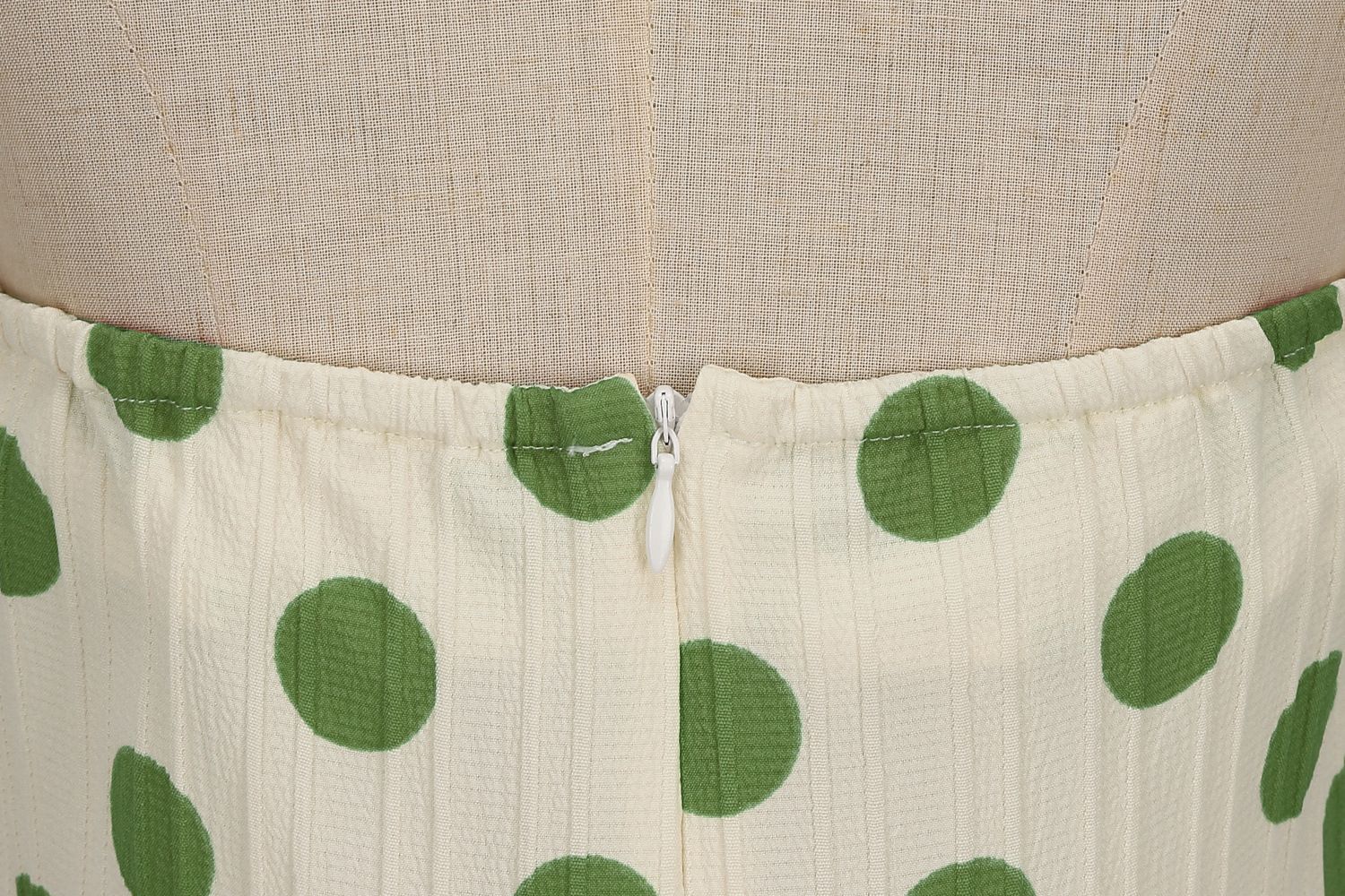 Women Polka Dot 1950s Rockabilly Halter Audrey Dress Retro Swing Dress Green
