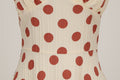 Women Polka Dot 1950s Rockabilly Halter Audrey Dress Retro Swing Dress Pink
