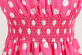 Women Polka Dot Pink 1950s Party Swing Dress 50s 60s Prom Dress Rockabilly Dresses Pink