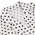 Women Polka Dot Vintage Long Dress 50s Pinup A-Line Dress White