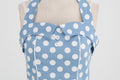 Women Retro Polka Dot Dresses Vintage 1950s Halter Cocktail Prom Dress Blue