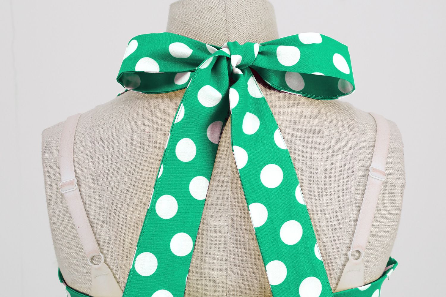 Women Retro Polka Dot Dresses Vintage 1950s Halter Cocktail Prom Dress Green