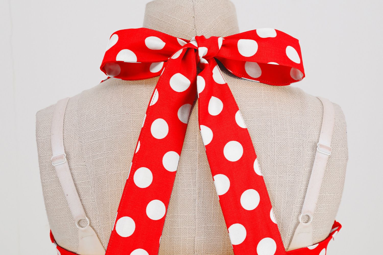 Women Retro Polka Dot Dresses Vintage 1950s Halter Cocktail Prom Dress Red