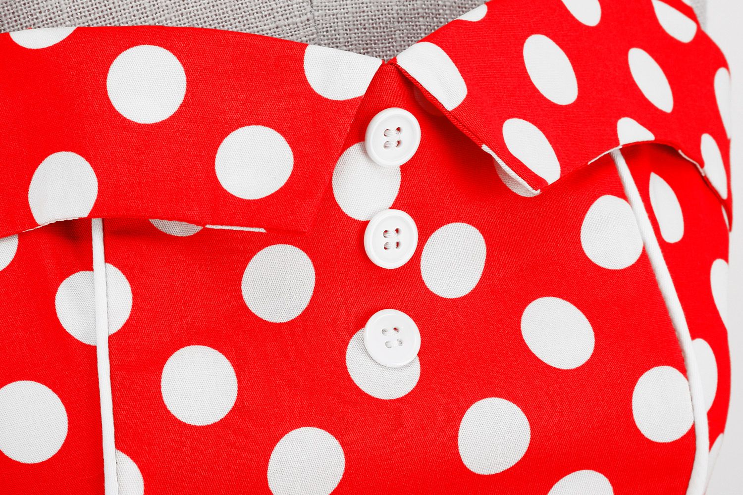 Women Retro Polka Dot Dresses Vintage 1950s Halter Cocktail Prom Dress Red