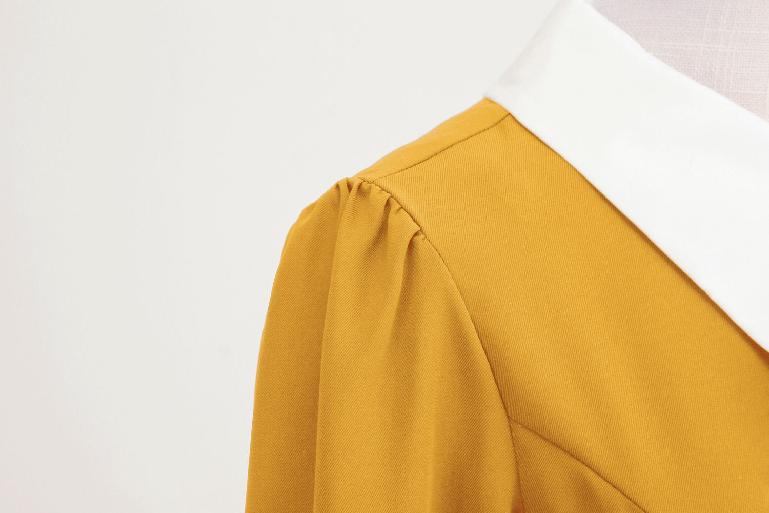 Women Short Sleeve 1950s Retro Vintage Cocktail Party Swing A-Line Work Dress Yellow