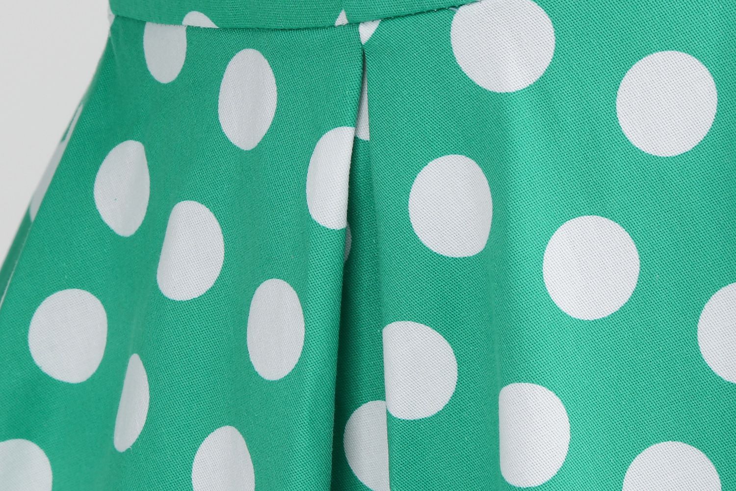 Women V-Neck Cocktail Swing Dress 50s Button Up Rockabilly Prom Dress Green