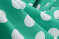 Women V-Neck Cocktail Swing Dress 50s Button Up Rockabilly Prom Dress Green
