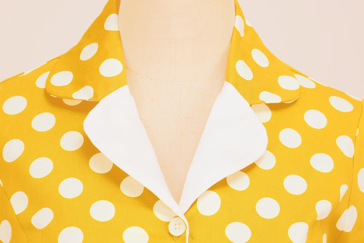Women V-Neck Cocktail Swing Dress 50s Button Up Rockabilly Prom Dress Green Yellow