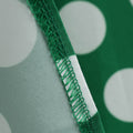 Women Vintage 1950s Retro Polka Dot Print Evening Party Prom Swing Dress Green