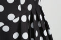 Women Vintage 50s 1950s Dress Square Neck A-line Polka Dot Swing Dresses Black